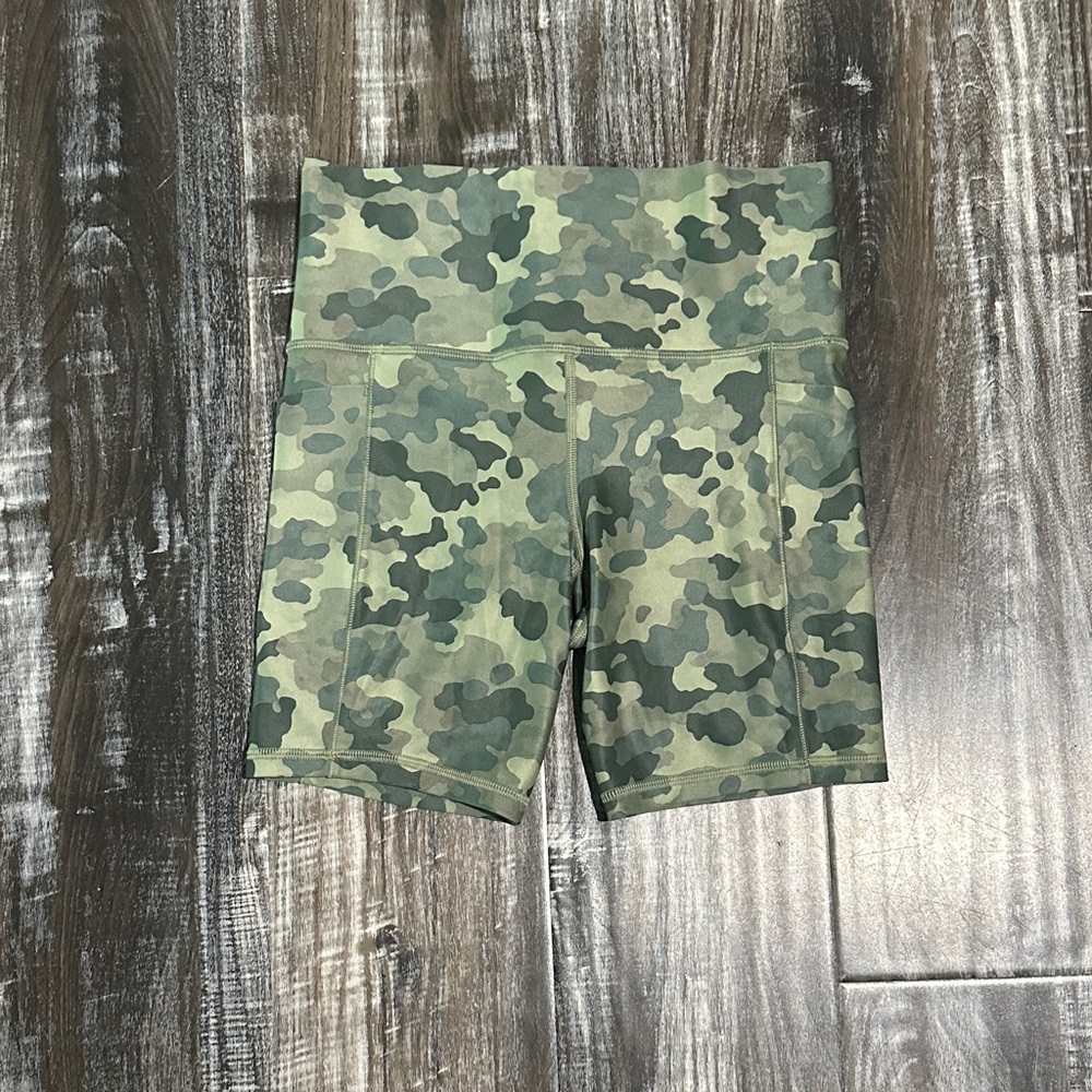 Athleta Camo Bike Shorts